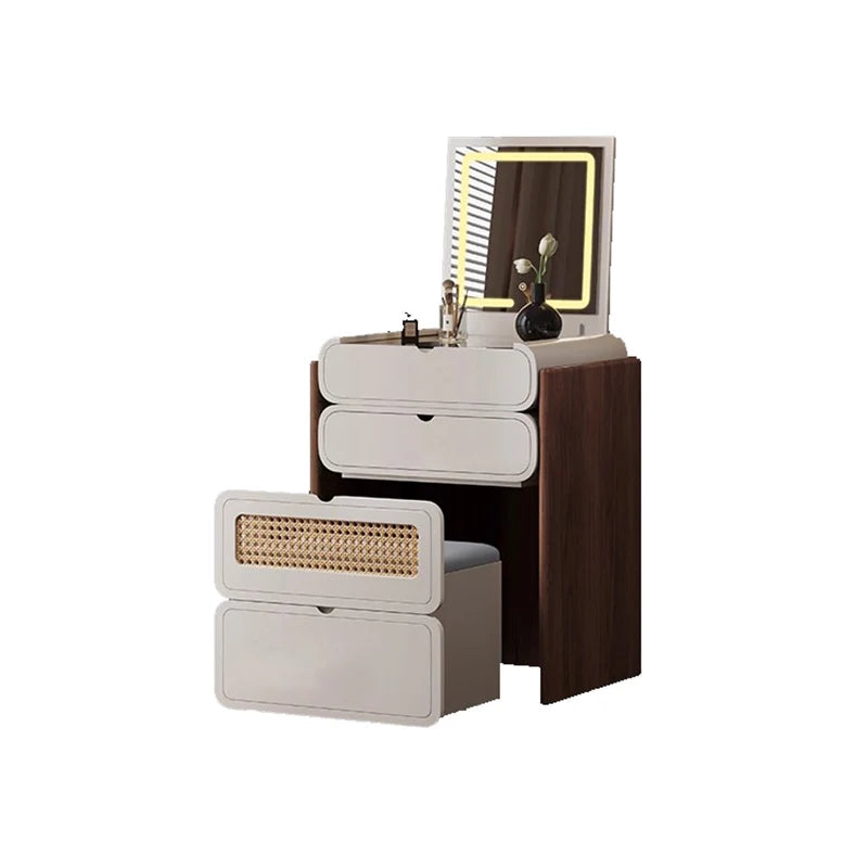 Dressing Table Bedroom Minimalist Design New Mini Bedside Table Storage Elegant Stylish Coiffeuse Maquillage Meuble Furniture