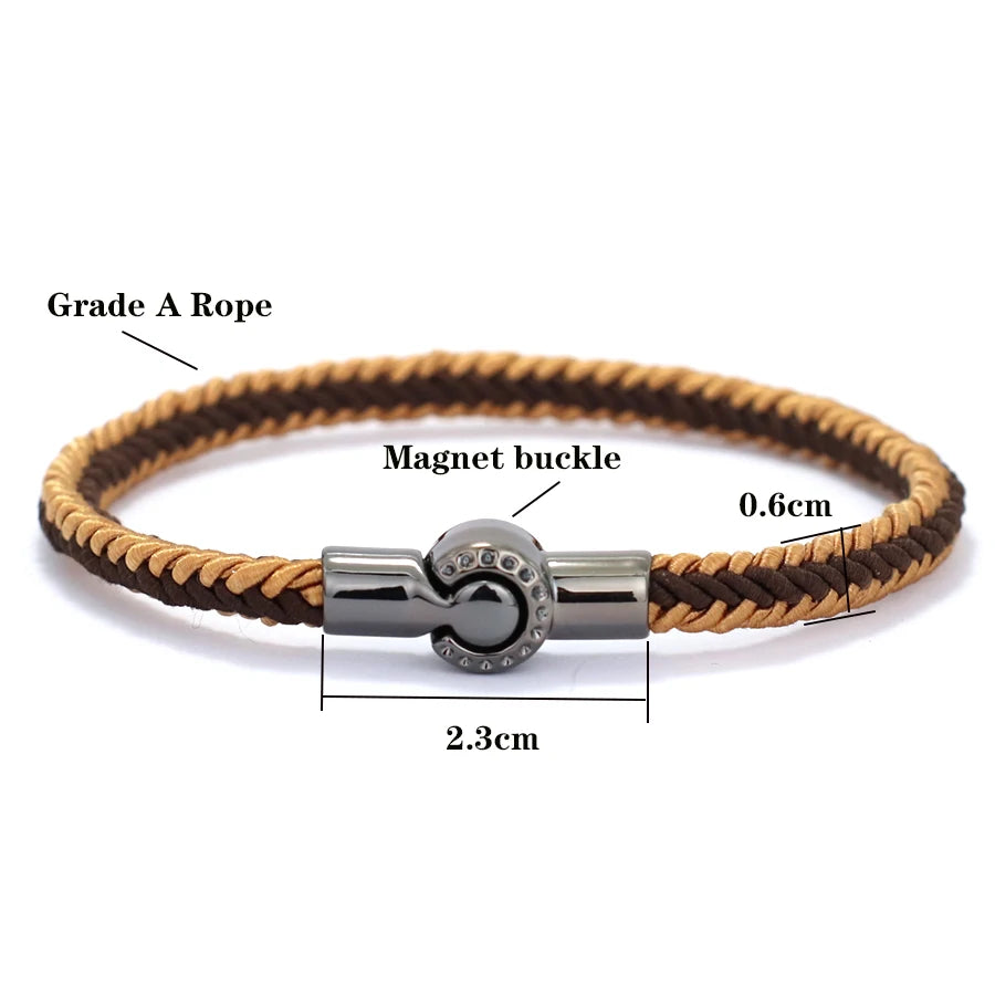 Unique Ethnic String Bracelet Unisex Handmade Braided Lucky Thread Distance Attract Couple Bangle Leisure Accessories Pulseria