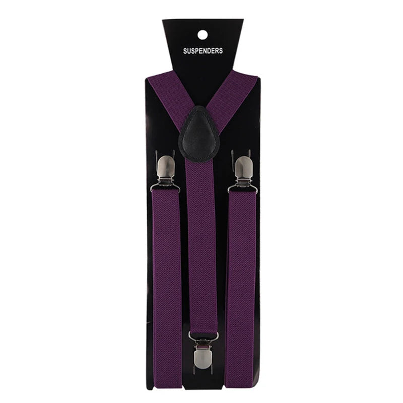 Suspenders For Men Pants Apparel Adult Suspender Man Shirt Dress Women Wedding Party Solid Colors Suit Skirt With Braces Straps