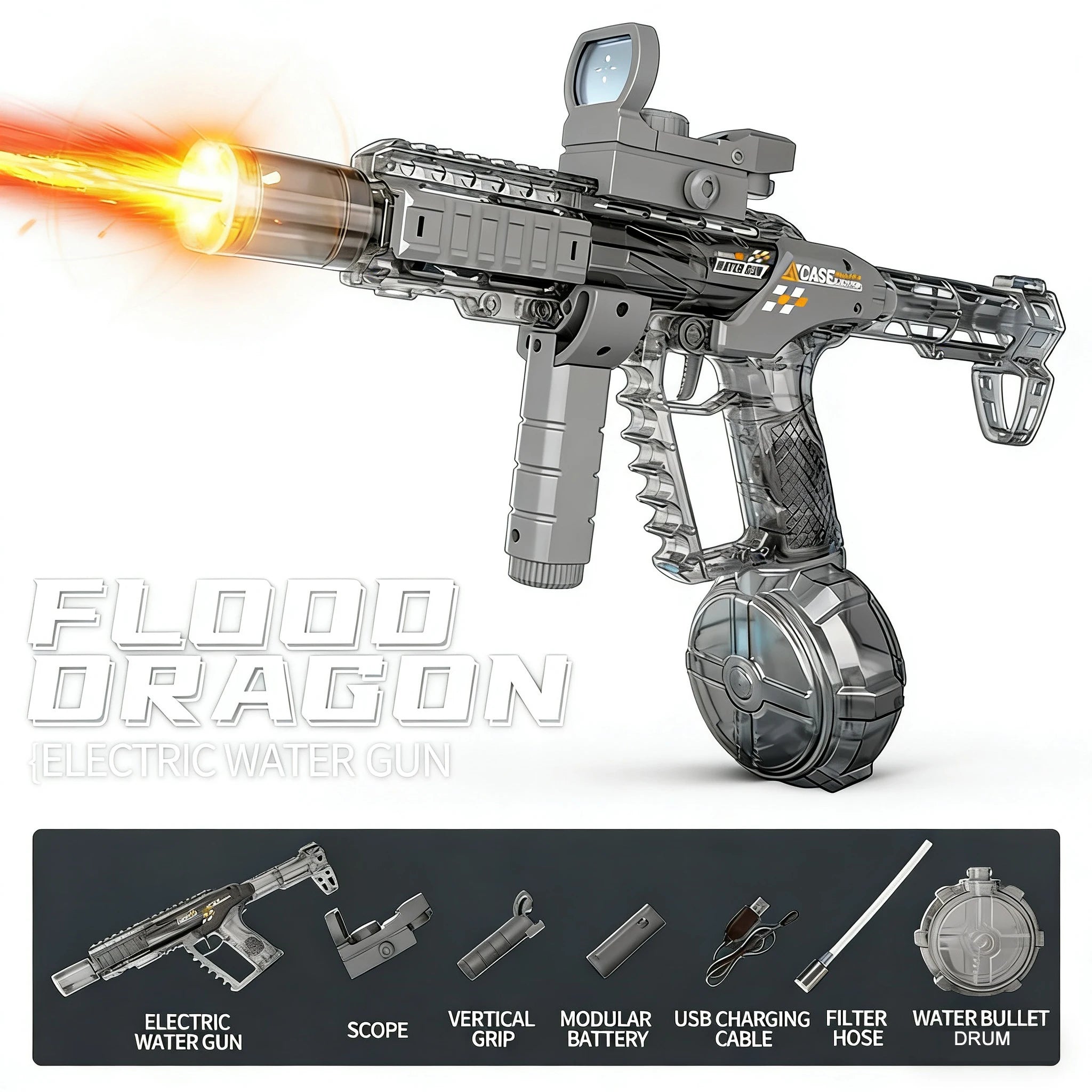 Electric Water Guns For Adults Powerful Squirt Automatic Water Suction Water Blasters Summer Outdoor Beach Toy For Boys Kid Gift