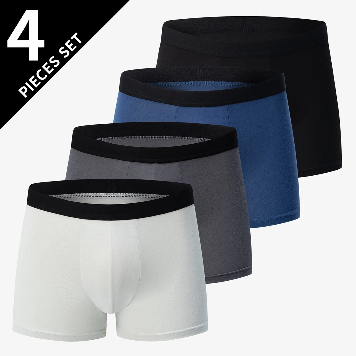 4/10piece Men's European And American Size Printed Fashionable Underwear Comfortable Plus Size Boxer Shorts Casual Sports Shorts