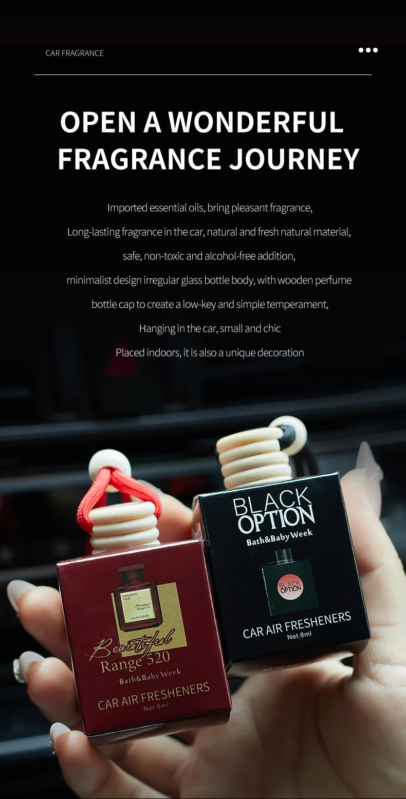 Perfume bottle car perfume, long-term car air freshener, car perfume used for car interior accessories, keep charming and fresh