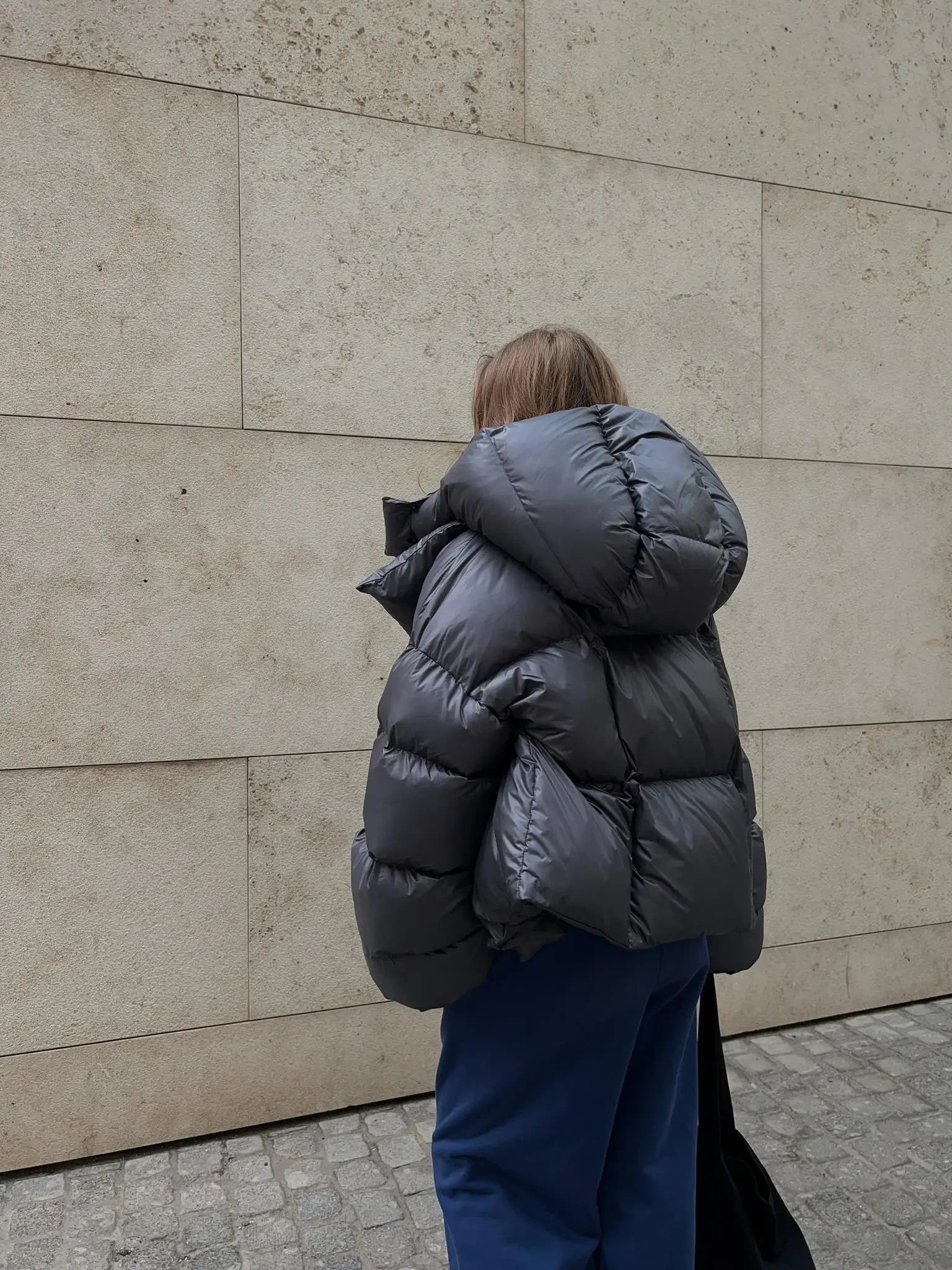 Wolfeel Winter Warm Cotton Puffer Jackets Women's Loose Parkas Coat Vintage Bread Jacket Outwear Office Ladies Quilted Jacket