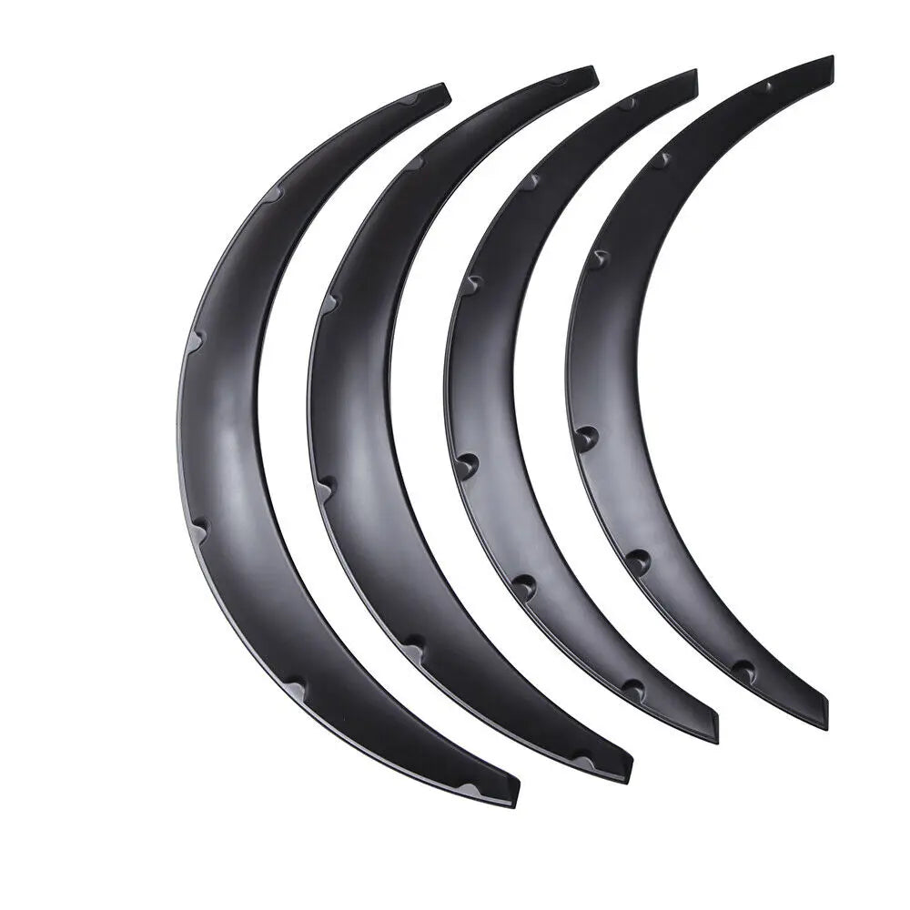 4Pcs 2 Size Universal Flexible Car Mudguards Mud Splash Guards Mud Flaps Fender Flares Extra Wide Body Wheel Arches