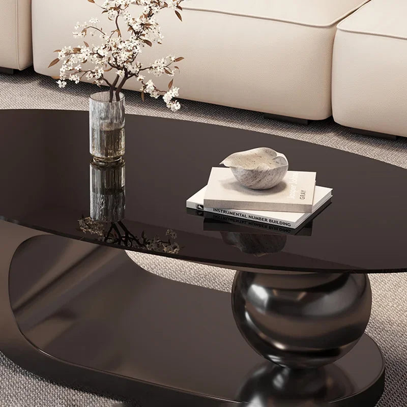 Round Trendy Coffee Table Exquisite Luxury European Trendy Coffee Tables Simple Beauty Mesa Auxliar Living Room Furniture