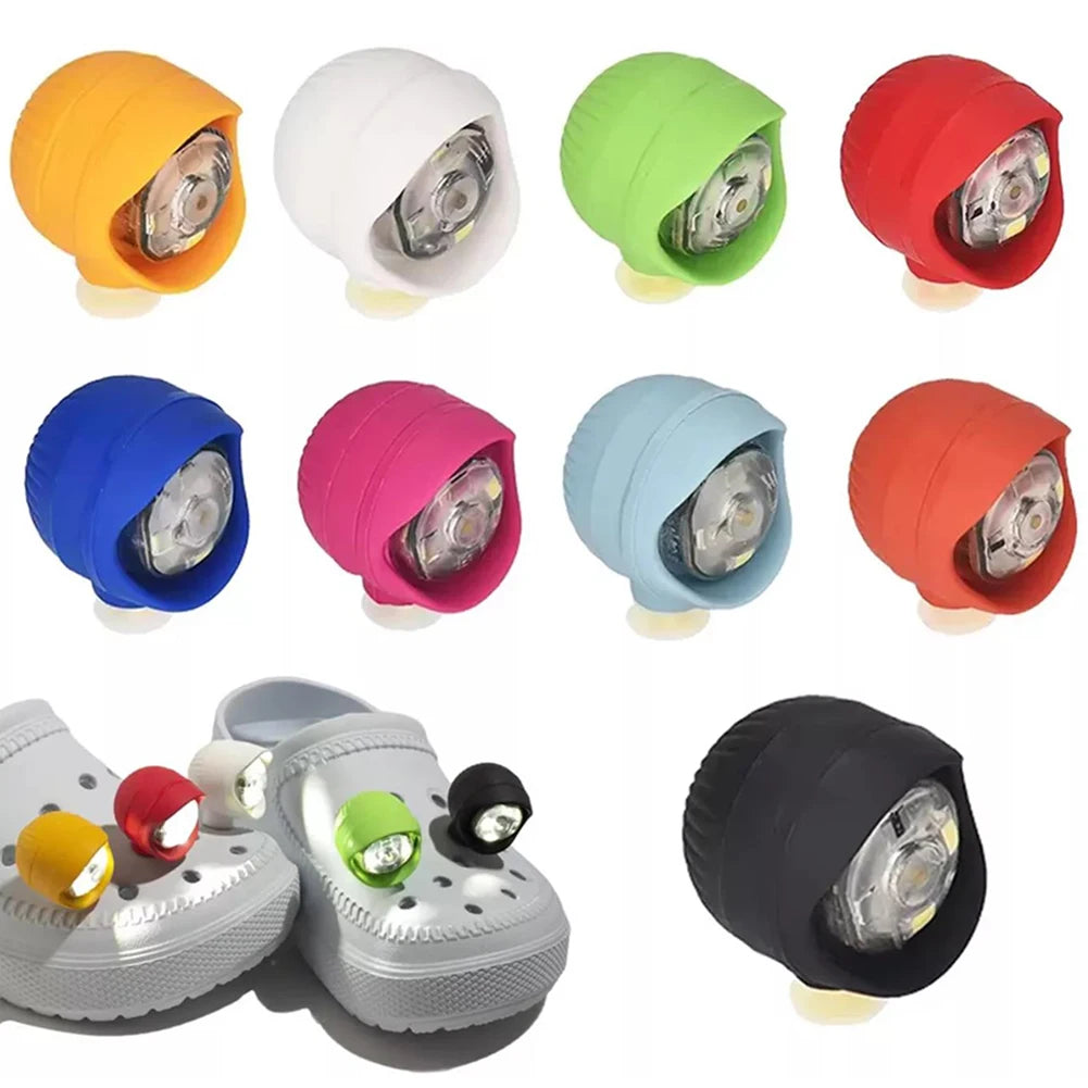2pcs Shoe Lights,Waterproof Shoe Charms Accessories for Crocs Shoes,3 Light Modes for Camping Dog Walking,for Adult Kid Gift