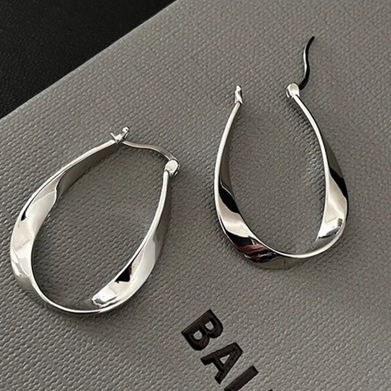 Exaggeration Ocean Style Shell Texture Stud Earrings for Women Trendy Accessories Personalization Jewelry Earrings Daily Wear