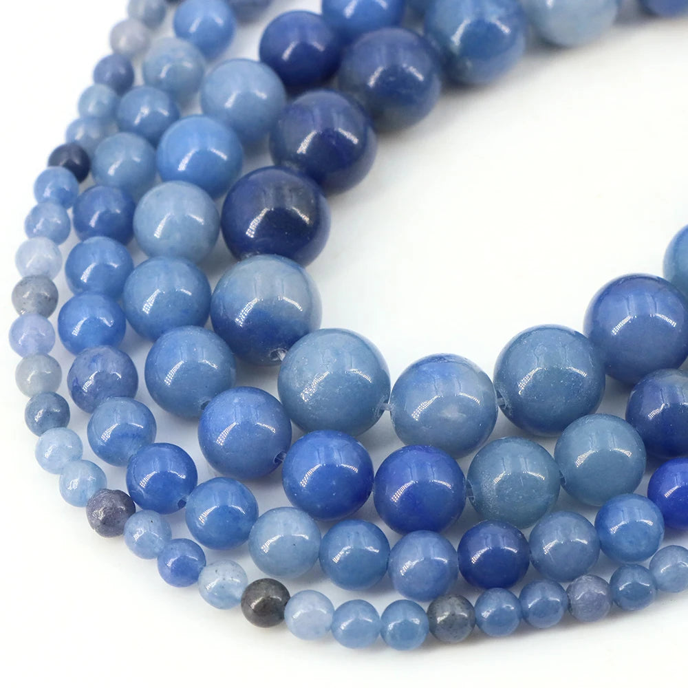Natural Stone Beads Blue Tiger Eye Crystal Amethyst Rose Quartz Gemstone Bead for Jewelry Making Bracelet Necklace 4/6/8/10MM