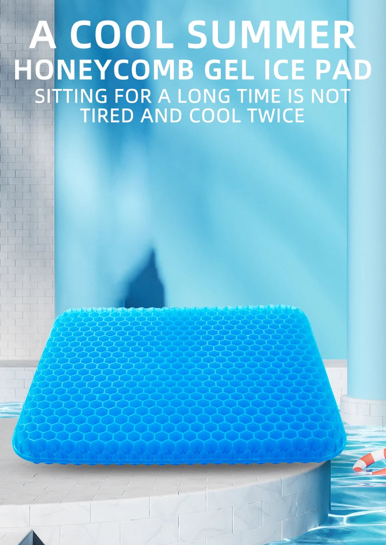 Soft and elastic silicone multi-purpose car seat cushions, detachable covers with durable zippers, anti-slip and decorative for