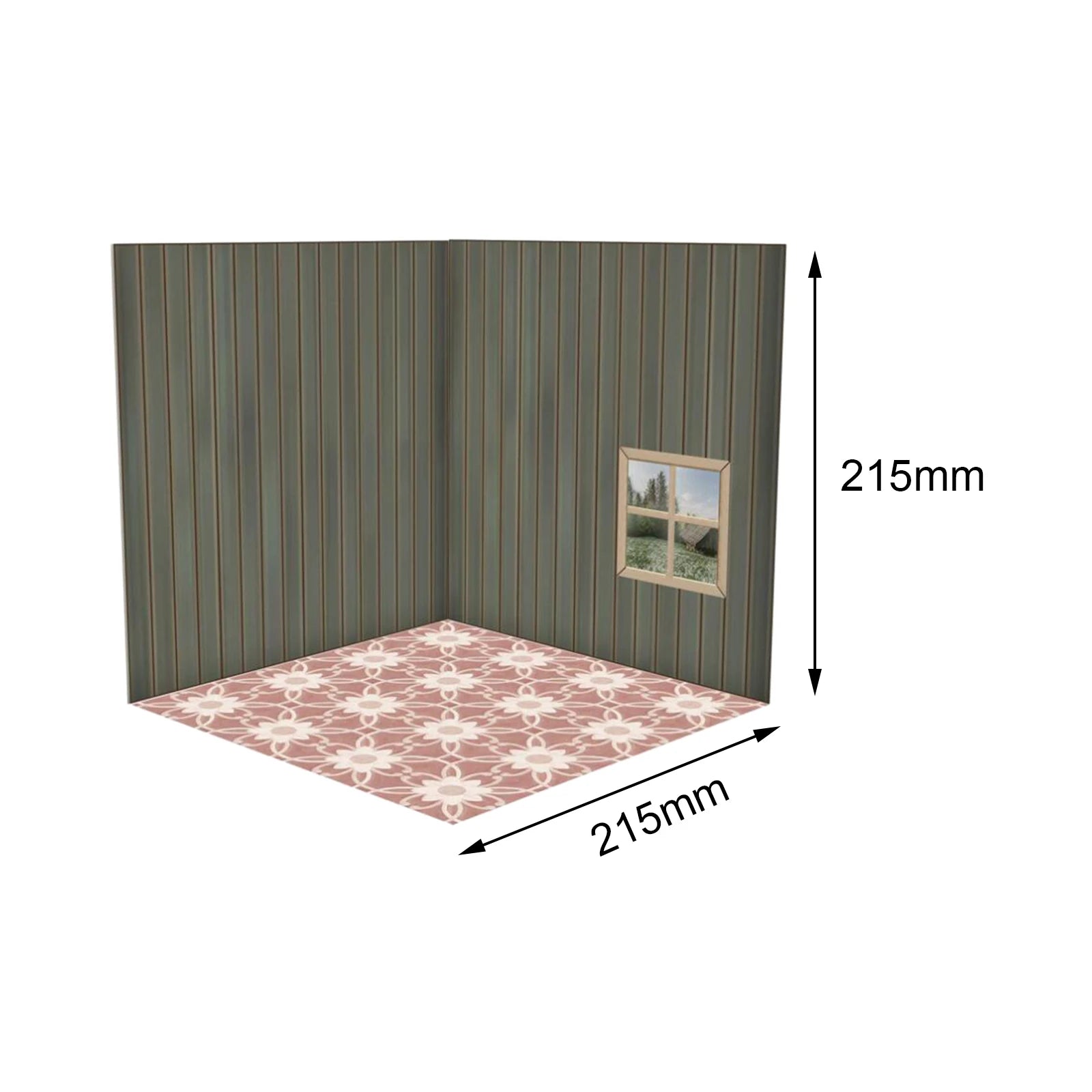 1:12 Backdrop Organizer Showcase Diorama Background Scene Display Layout for Action Figures Dolls Vehicle Scene Toy