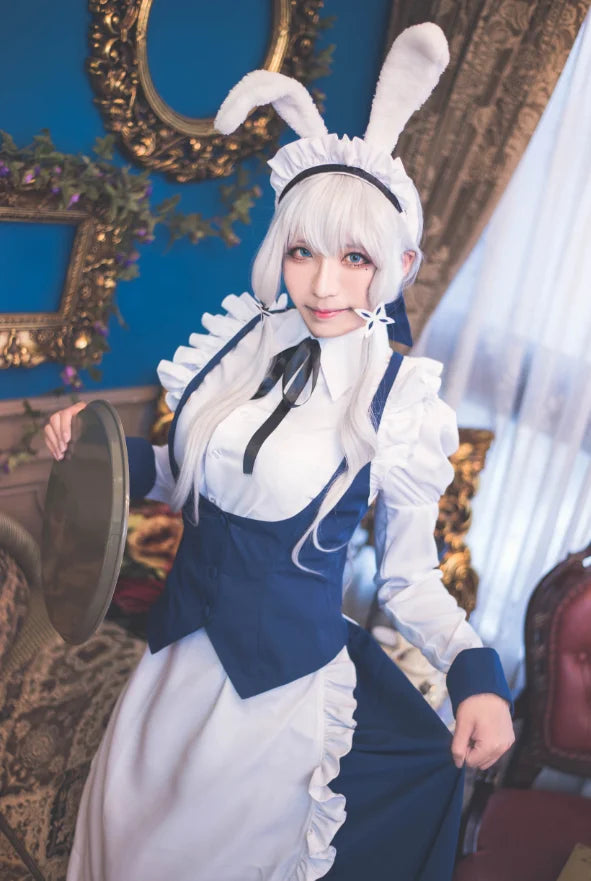 2025 Game Azur Lane Illustrious Cosplay Costume Womem Sexy White Dress Sets Azur Lane Cosplay Illustrious Suits