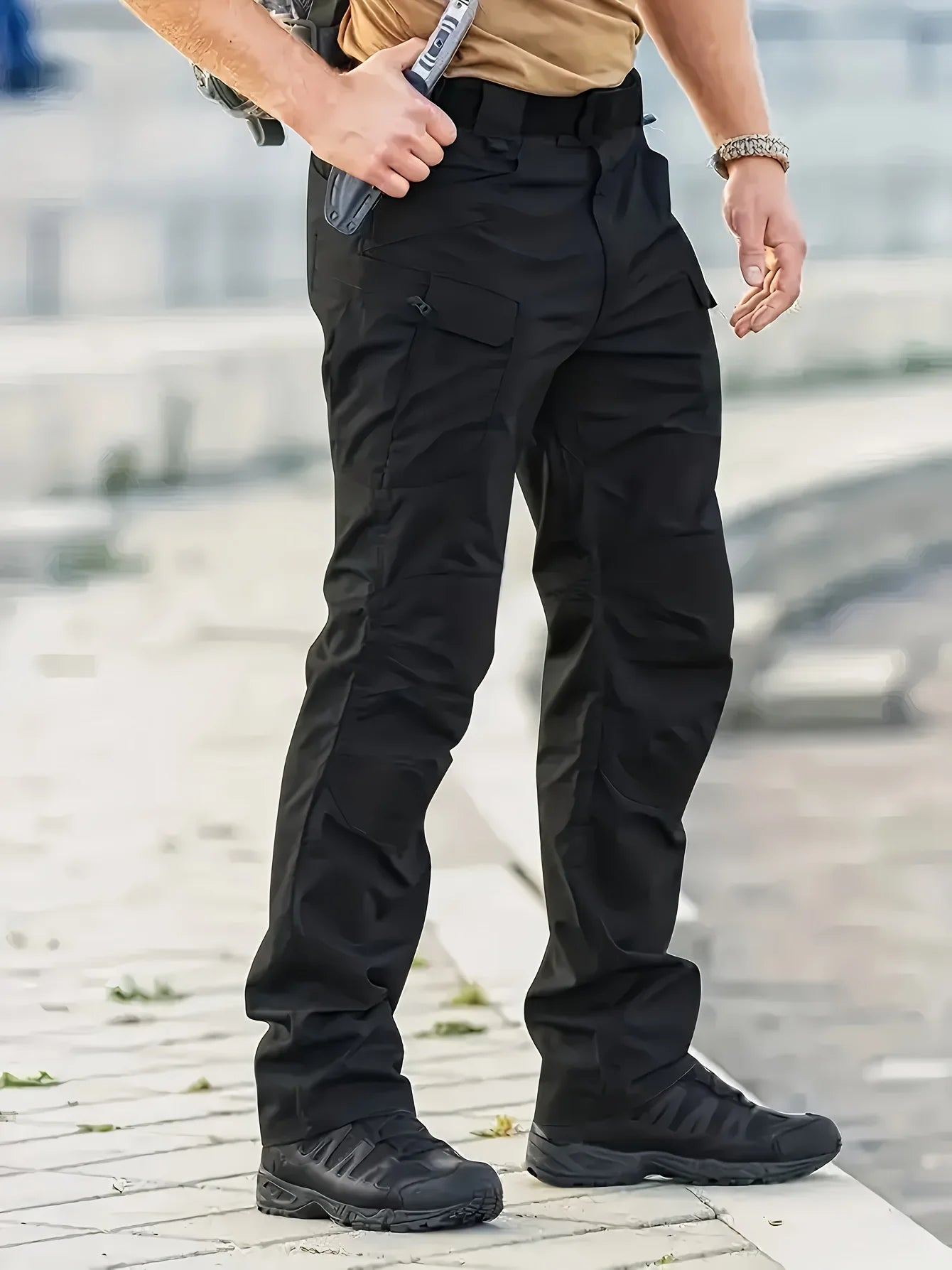 Men's Tactical Cargo Pants 6XL Plus Size Outdoor Casual Sports Pant Hiking Fishing Waterproof Multi-pocket Men Trousers