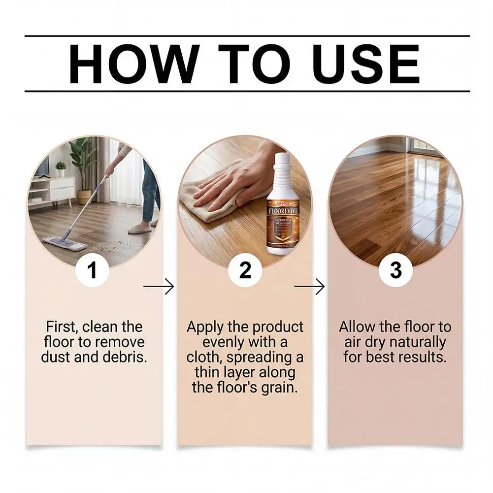 1/2/3PCS Floor Care Agent Multi-Material Maintenance and Brightening Household Cleaning and Floor Care Product