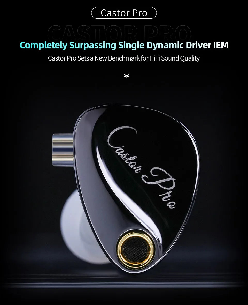 KZ Castor PRO 2DD Dynamic in Ear Earphones High-end Tunable Earphones Stets A New Benchmark for Hfi Sound Quality Bass Headsets