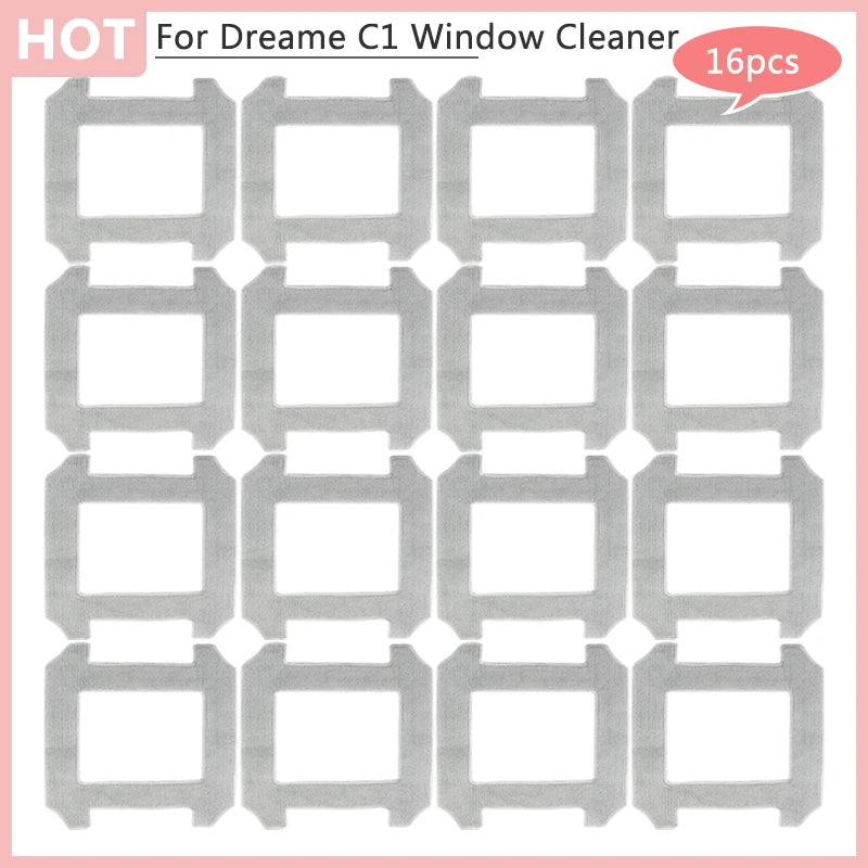Replacements For Xiaomi Dreame C1 Window Cleaner Rags Spare Parts Window Cleaning Mop Cloth Accessories Vacuum Cleaner Portable