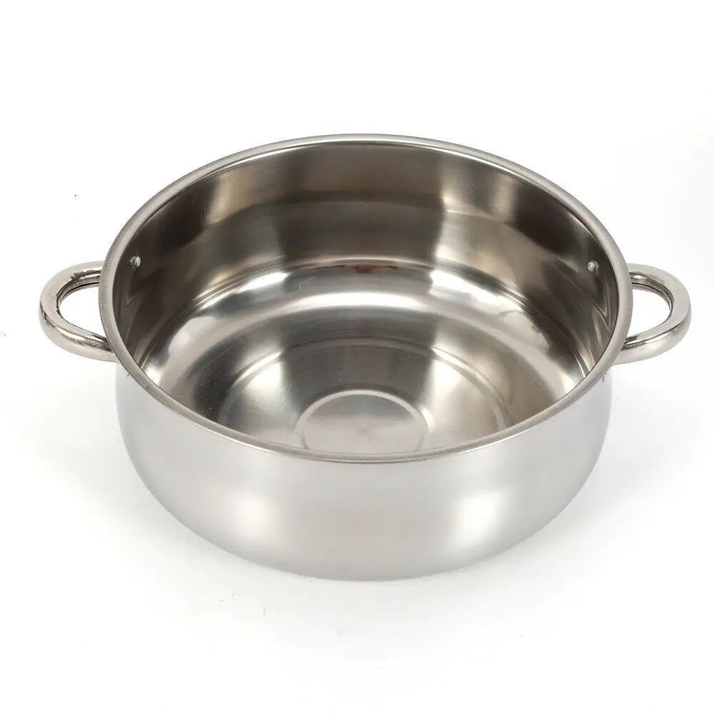 5 Tier 26 / 28 / 30cm Steam Cooker Steamer Pan Cook Food Veg Pot Stainless Steel