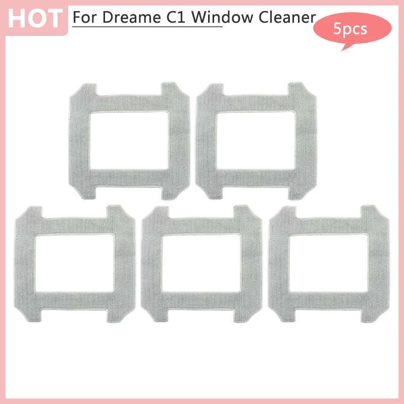 Replacements For Xiaomi Dreame C1 Window Cleaner Rags Spare Parts Window Cleaning Mop Cloth Accessories Vacuum Cleaner Portable