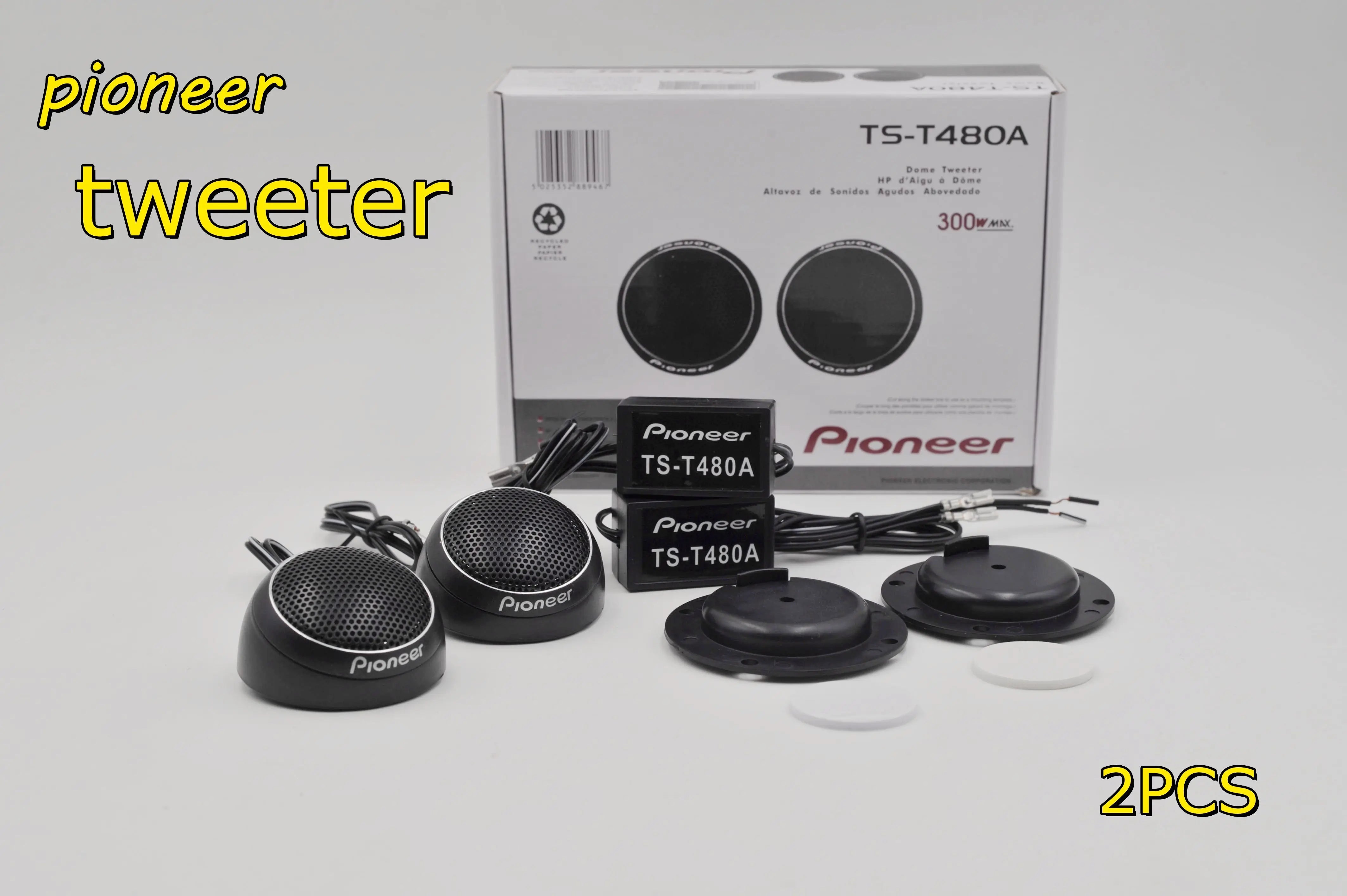 Pioneer Car Stereo Speakers Music Soft Dome Balanced Car Tweeters 300W Car Audio Silk Film Speaker Boxes High-Pitched Modificati