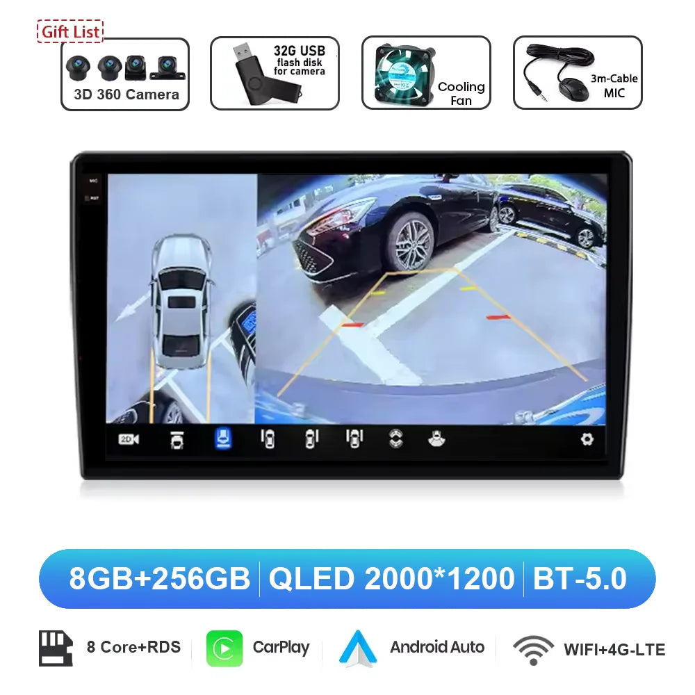 9" Android 16 for Honda City 2020‑2022 Car Stereo QLED HD Head Unit Touch Screen Wireless CarPlay GPS Navi BT WiFi DSP Player