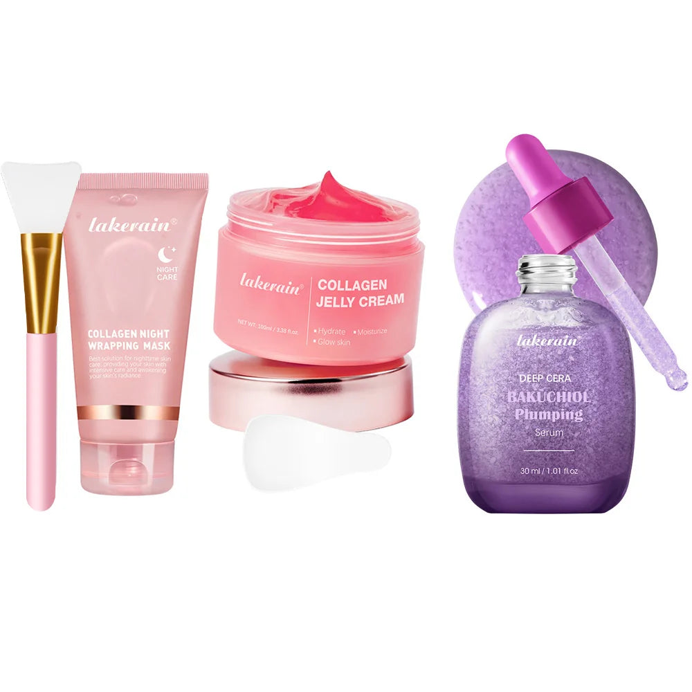 Korean Deep Collagen Mask Peel Off Mask Face Anti Wrinkle Lifting  Skin Care Masks Bio Pack Night Wrapping Woman Overnight Skin