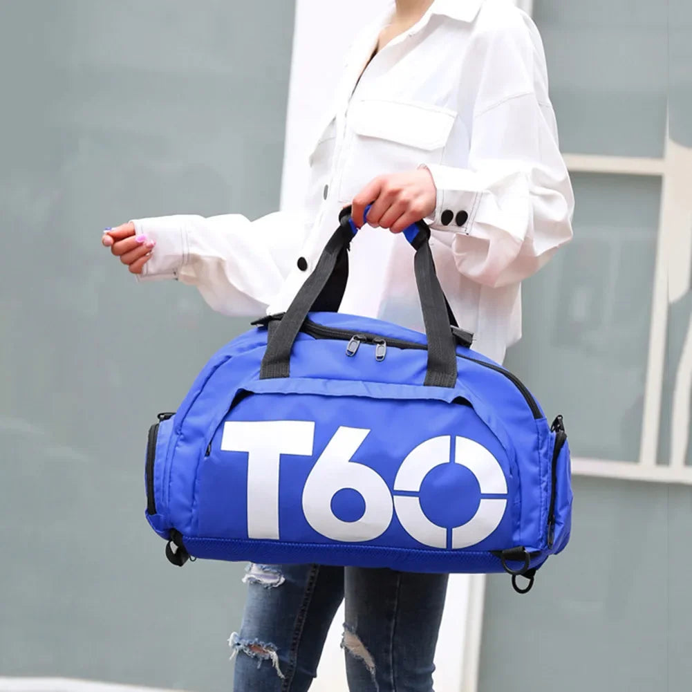 Fitness Bag Oxford Dry Wet Gym Bag Large Capacity Fitness Training Bag Shoe Compartment Wear-resistant for Men Women