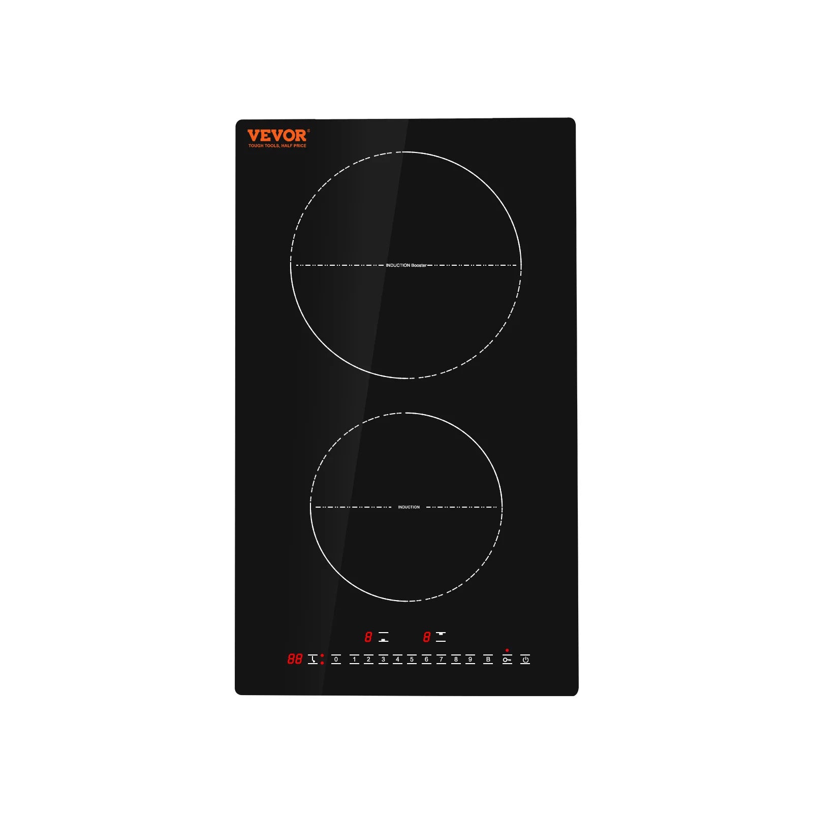 SucceBuy 2 Burners Electric Induction Cooktop Stove Hob Built-in Burner Cooker Sensor Touch Control Magnetic Cooker Hot Plate