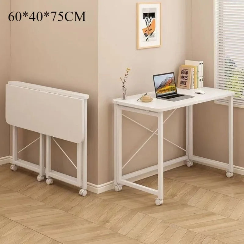 Folding computer desk desk removable table home student study table bedroom bedside table writing table desk