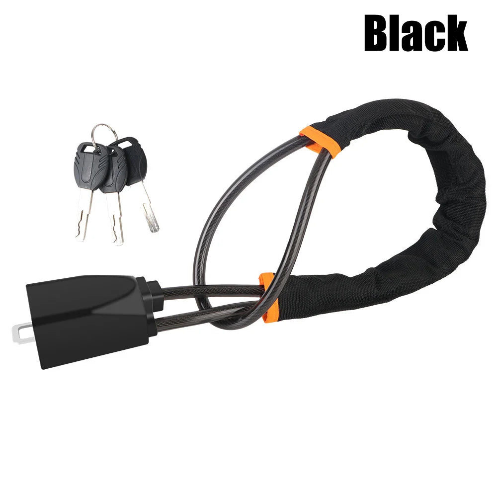 Car Steering Wheel Lock Anti-theft Steel Cable Security Device Universal Fit for Vehicles Prevent Theft Durable Security Rope