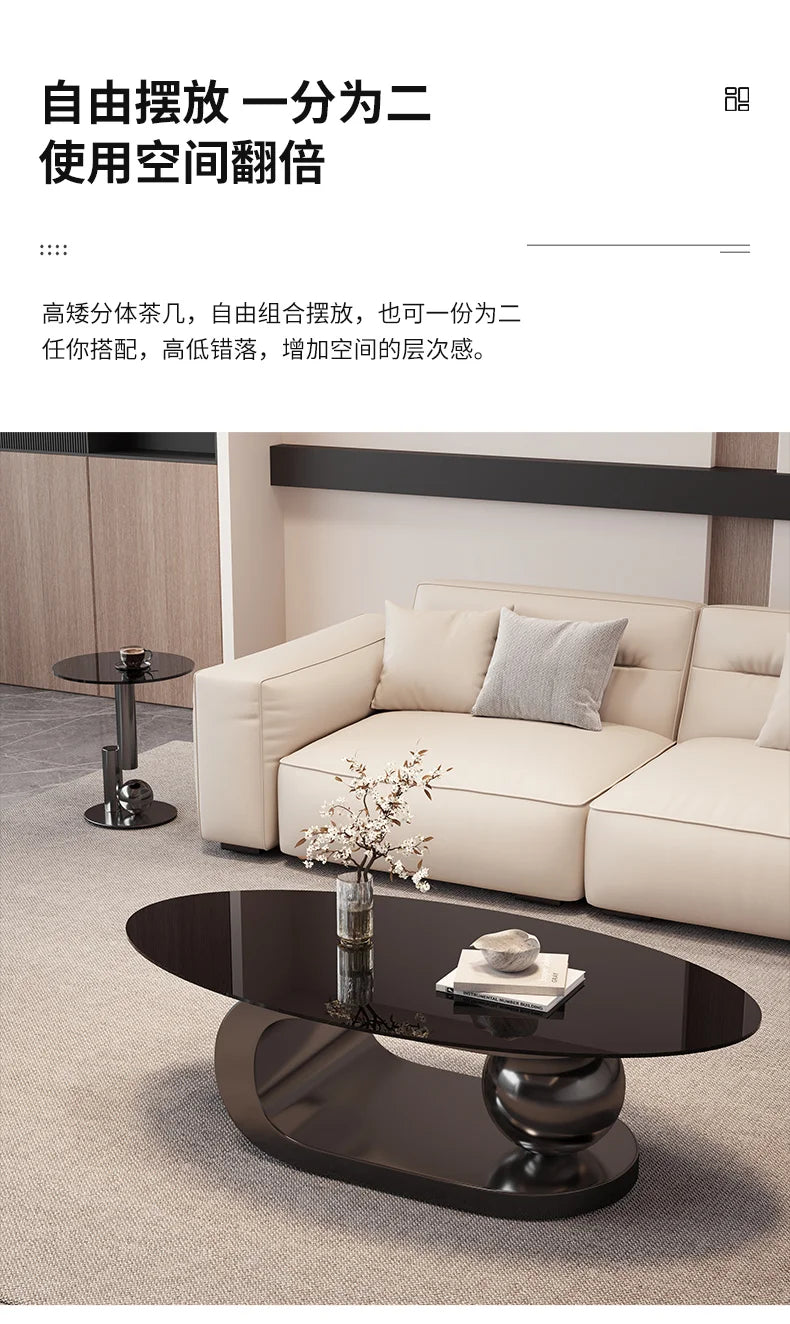 Round Trendy Coffee Table Exquisite Luxury European Trendy Coffee Tables Simple Beauty Mesa Auxliar Living Room Furniture
