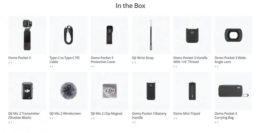 DJI Osmo Pocket 3 Creator Combo Original Brand in Stock