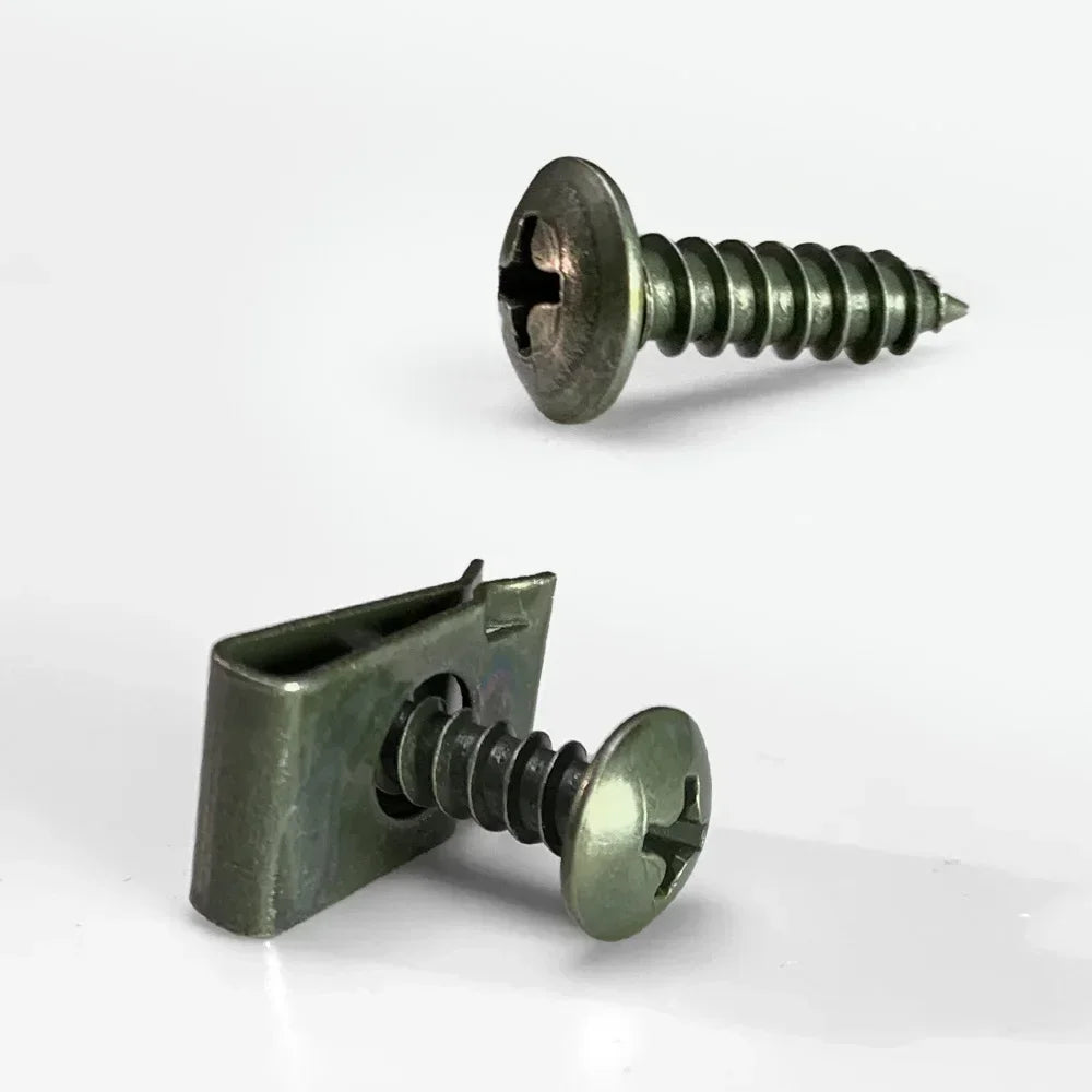 Car Fastener Clip Wholesale U-Type Metal Screw Clip Tool for Engine Undertray Splash Shield Guard Bumper Screw Car Accessories