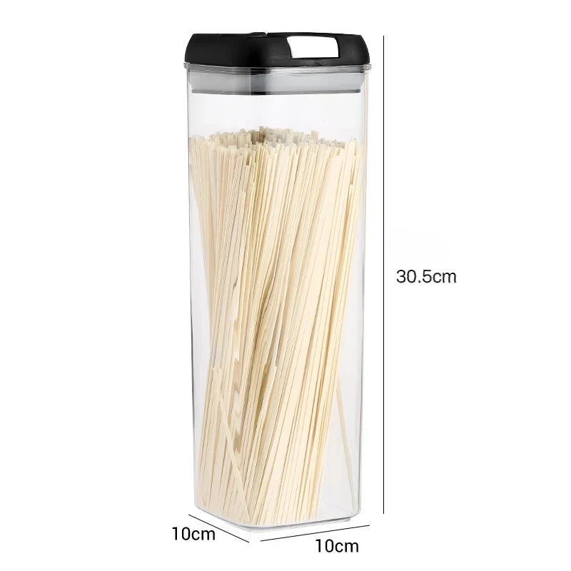 Food Storage Jar with Lid Kitchen Container Kitchen Organizer Stackable Dustproof Moisture Resistant Kitchen Accessorie