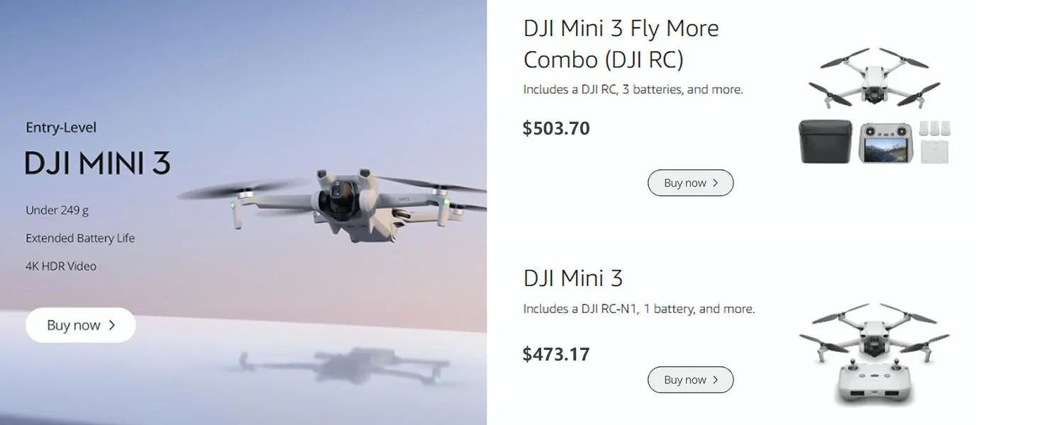 DJI Drones Flip Fly More Combo With RC 2 Screen Remote Controller, Drone With 4K UHD Camera for Adults, Palm Takeoff, Auto Return, Intelligent Flight, 3 Batteries for 93-Min Flight Time