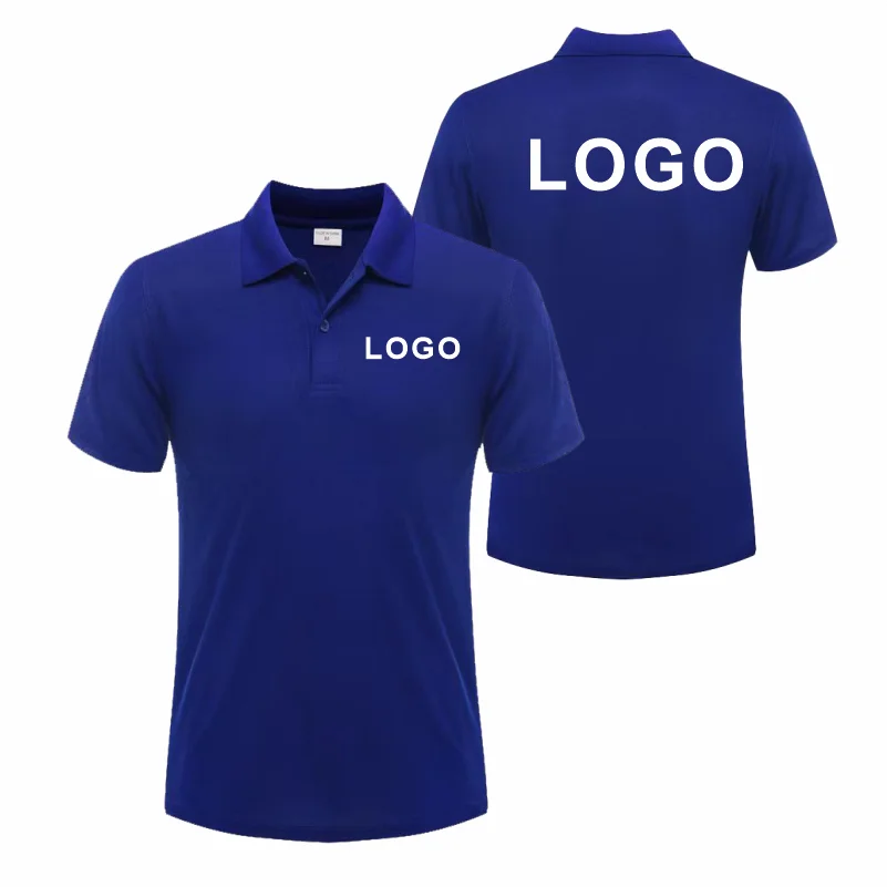 Customized Logo Breathable Polo Shirt Casual Company Group Clothing Lapel Short Sleeve Polo Shirts Work Clothes Print Embroidery