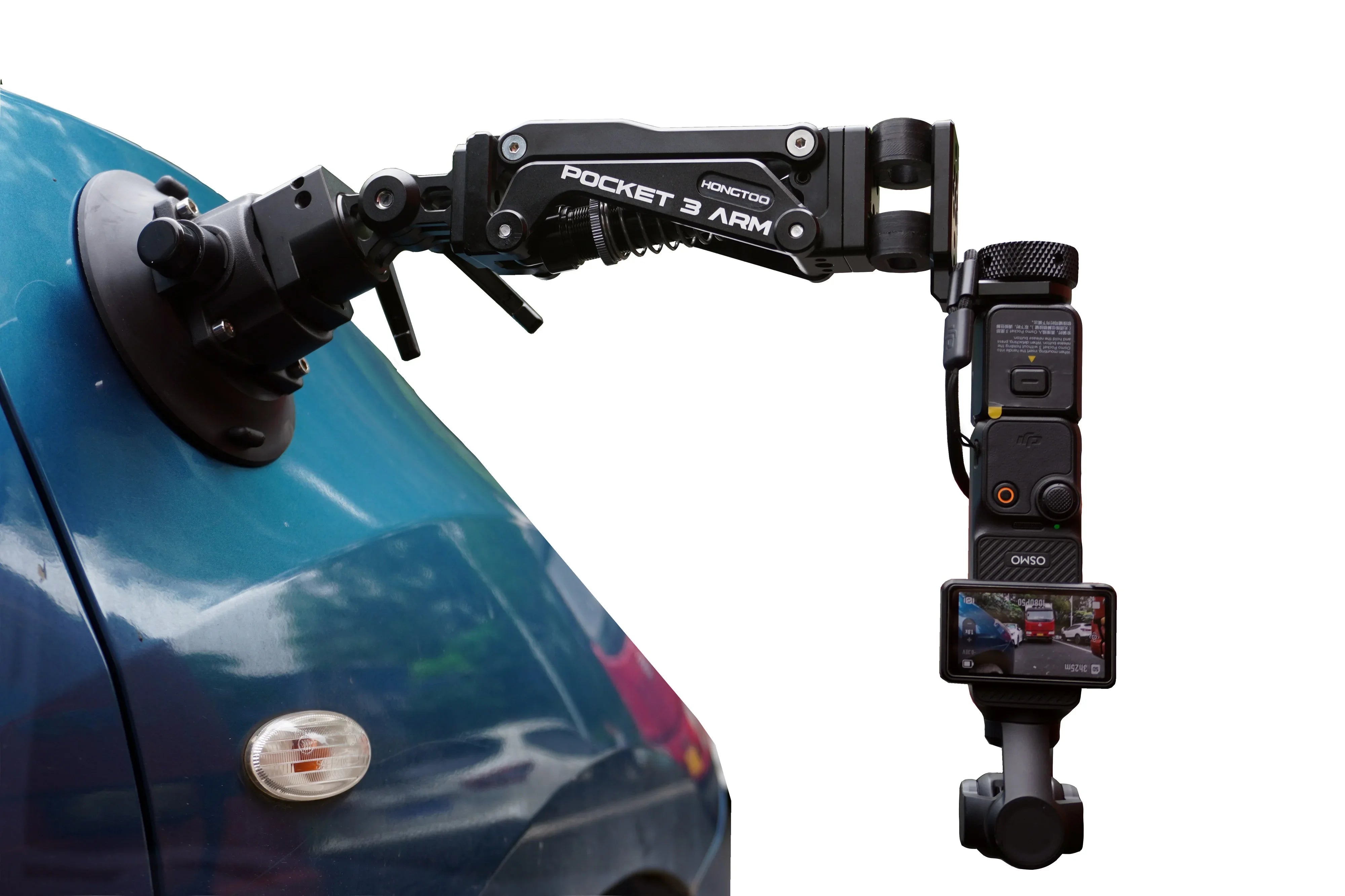 HONGTOO DJI Pocket 3 Car Mount Bracket Support Arm Z-axis Vibration Damper Shock Absorber Arm for DJI POCKET Osmo Gopro Camera