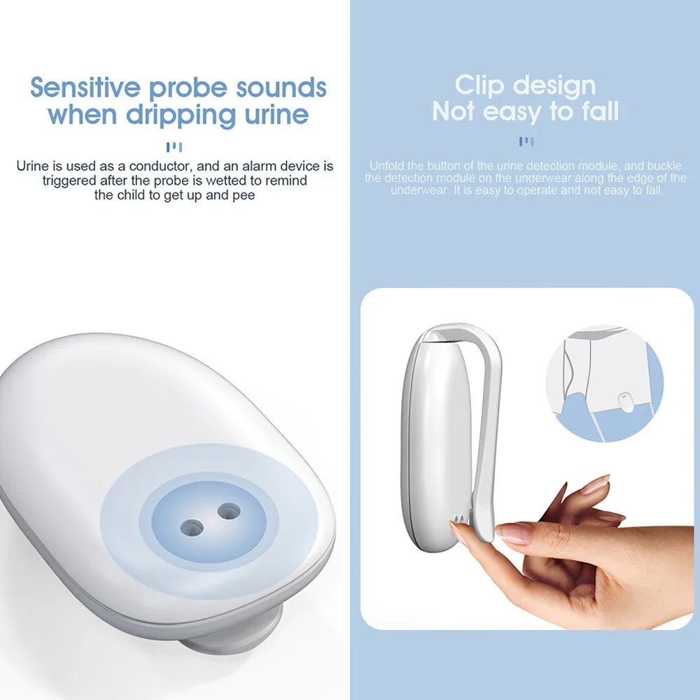 Wireless Bedwetting Alarm Pee Alarm for Boys Grils Kids Potty Training Elder Care 10-20M Range Vibration Sound Reminding