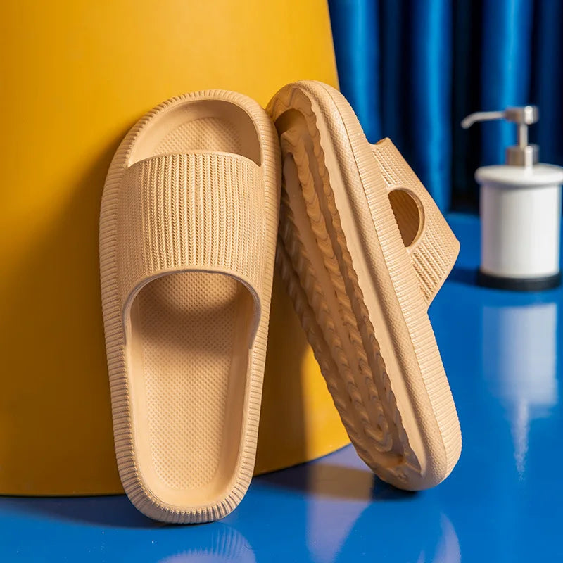 Slippers EVA Sandals Slippers Simple Men Women Wear Thick-Soled Non-Slip Summer Quarters Bathroom Shower  Indoor Home Casual