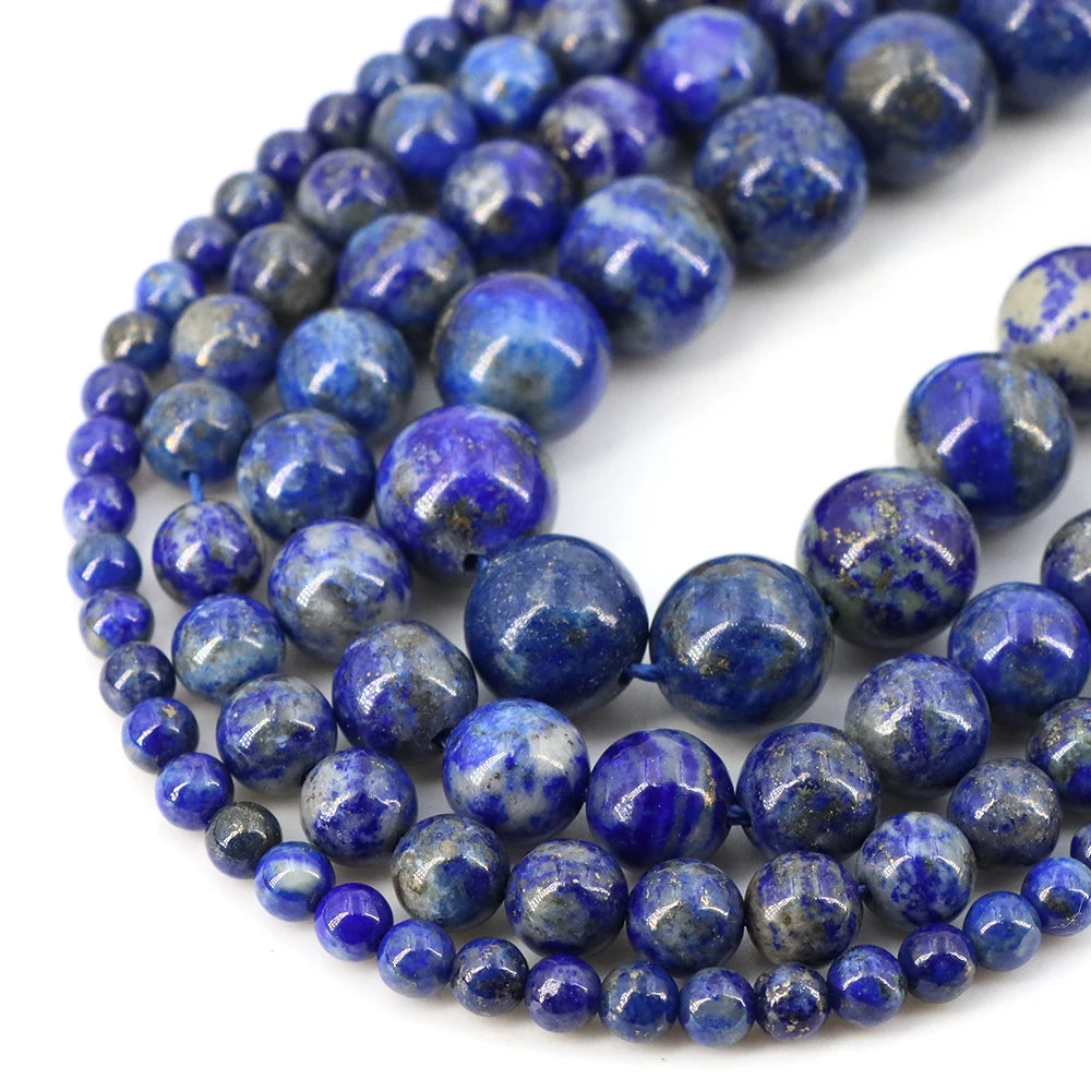 Natural Stone Beads Blue Tiger Eye Crystal Amethyst Rose Quartz Gemstone Bead for Jewelry Making Bracelet Necklace 4/6/8/10MM