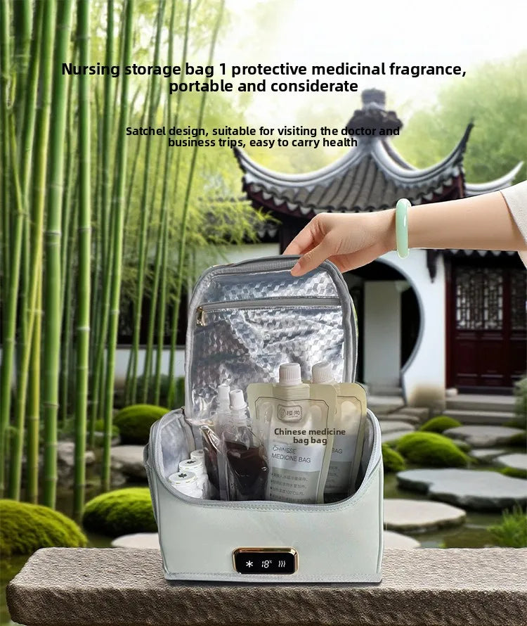 0-70℃ Portable Medicine Refrigerator Car Home Office Three-Purpose Intelligent Temperature Display+Double Power Mode Ultra-Quie