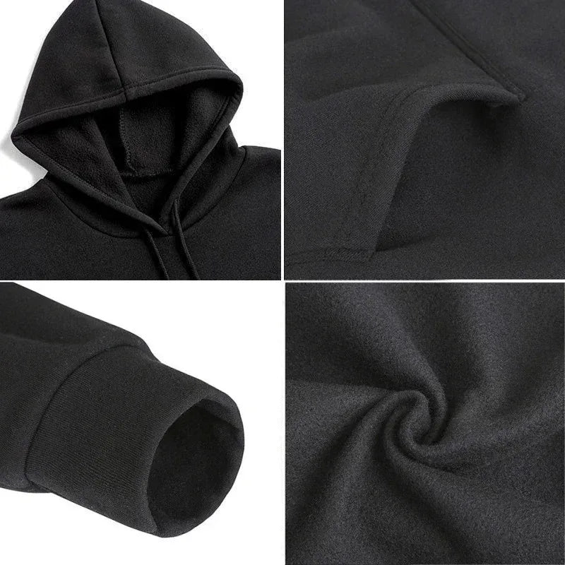Autumn Winter Men Hooded Dear Person Behind Me You Are Enough Print Fashion Sweatshirt Hip Hop Casual Unisex Clothing