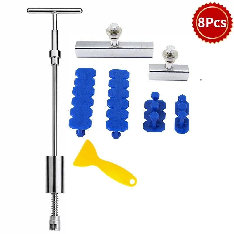 PWS Car Dent Repair Tools Puller Removal Kit Slide Hammer Reverse Hammer Tool Body Suction Cup Adhesive Blue Glue Tabs