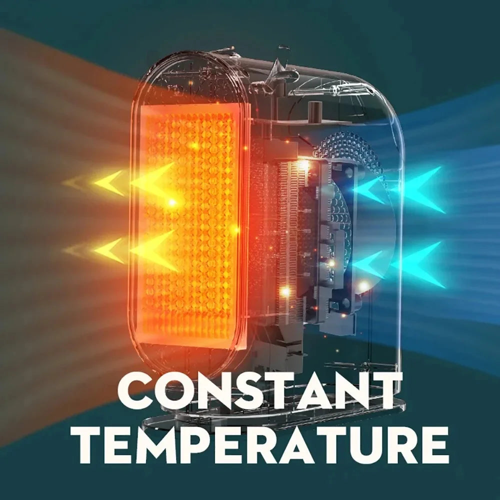 500W Portable Home Electric Heater with Intelligent Constant Temperature Fan-Winter Electric Heating Tool