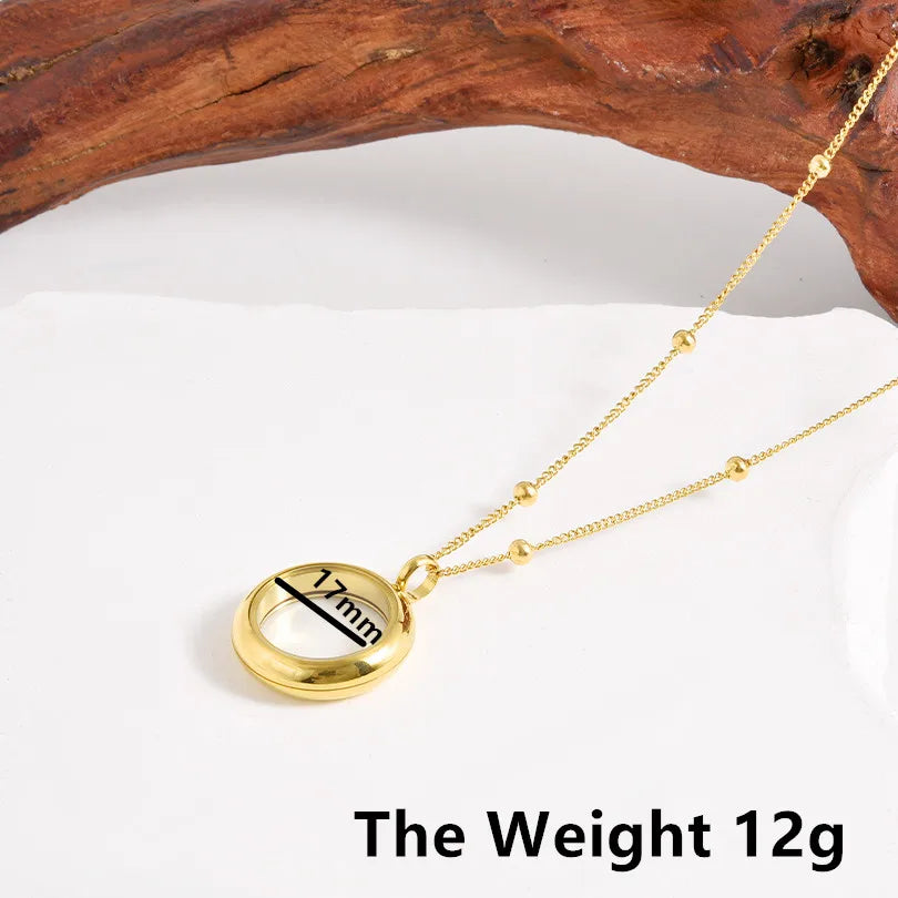 1Pc Inner Size 10-40mm Round Glass Memory Coin Holder Locket Pendant Necklaces Floating Living Relicario Collares Jewelry Bulk