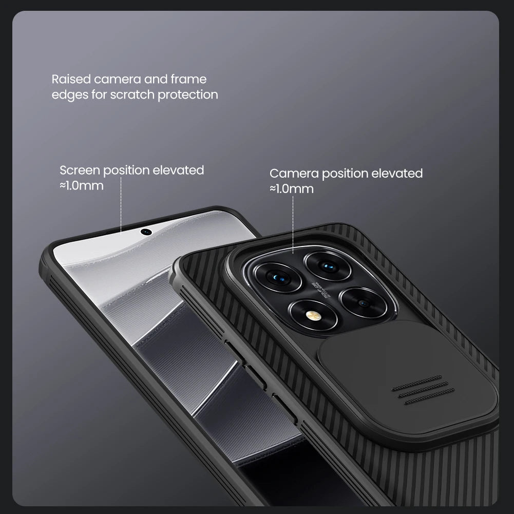 Nillkin for Xiaomi Redmi Note 15 Pro Plus Note 14 Pro Plus 5G CamShield Pro Slide Camera Cover Shockproof Protector Phone Case