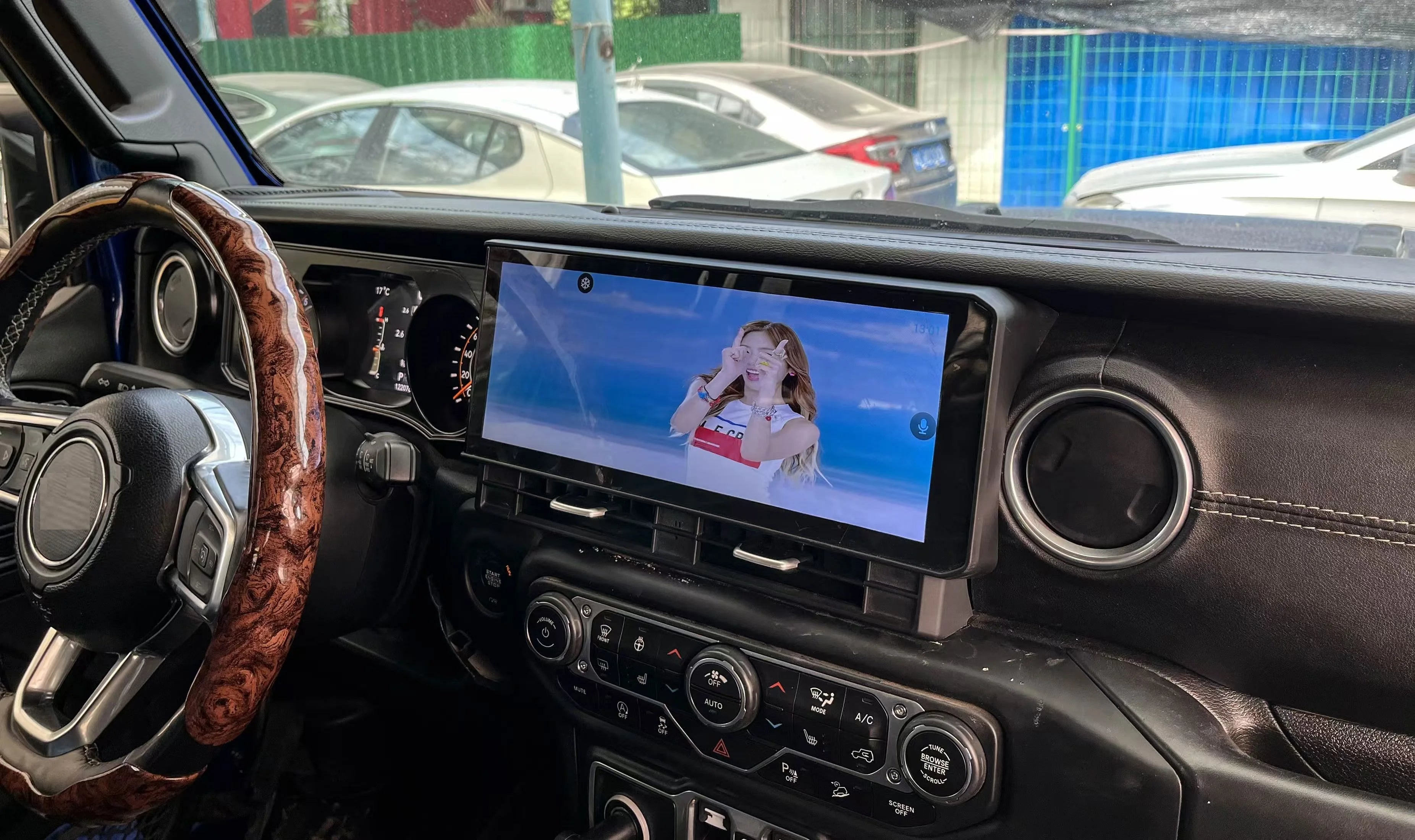 12.3" Android 14 CarPlay Auto Car Radio For Jeep Wrangler 2018-2022 Touch Screen Multimedia Stereo Player GPS Navi dsp Head Unit