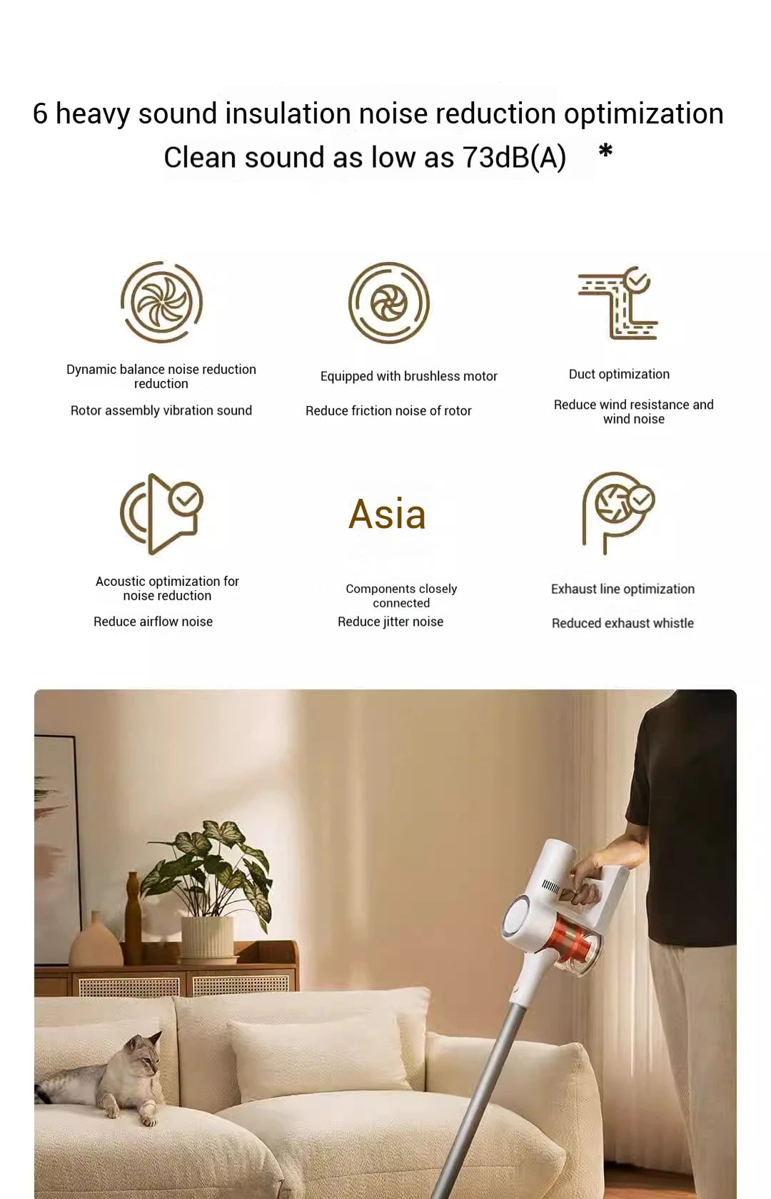 XIAOMI MIJIA Wireless Vacuum Cleaners 2 Dust Display Edition, 24kPa Suction, Maximum Battery Life 60 Min, Cordless Handheld Vacu