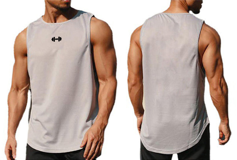 Summer Tank Top Mens Gym Fitness Training Clothing Quick Dry Silm Fit Bodybuilding Sleeveless Shirts Men Fashion Basketball Vest