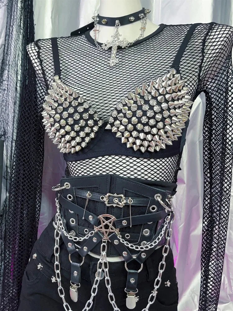 New Underwear Bras Newest Sexy Lingerie Women'S Rhinestone Cover Bra Top Silver Plunge Wire Free Bralete Fashion Sequined