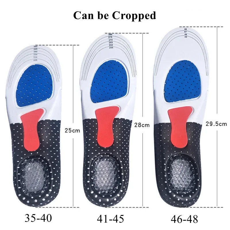 Shock-absorbing sports insole men and women arch support Orthopedic insoles Breathable comfortable running Shoe Pads 2Pcs/4Pcs