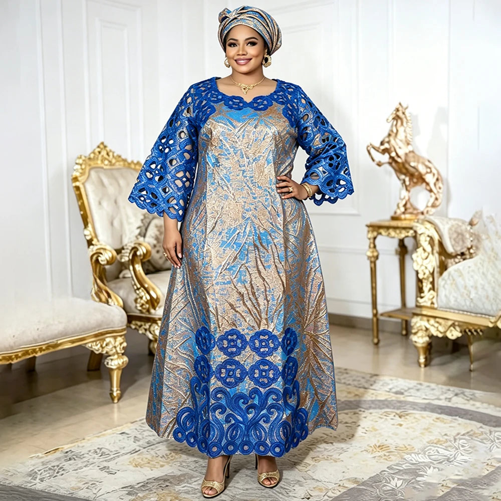 African Dresses for Women Traditional Africa Clothing Dashiki Ankara Bazin Gown Abayas Robe Muslim Kaftan Maxi Long Dress 2026